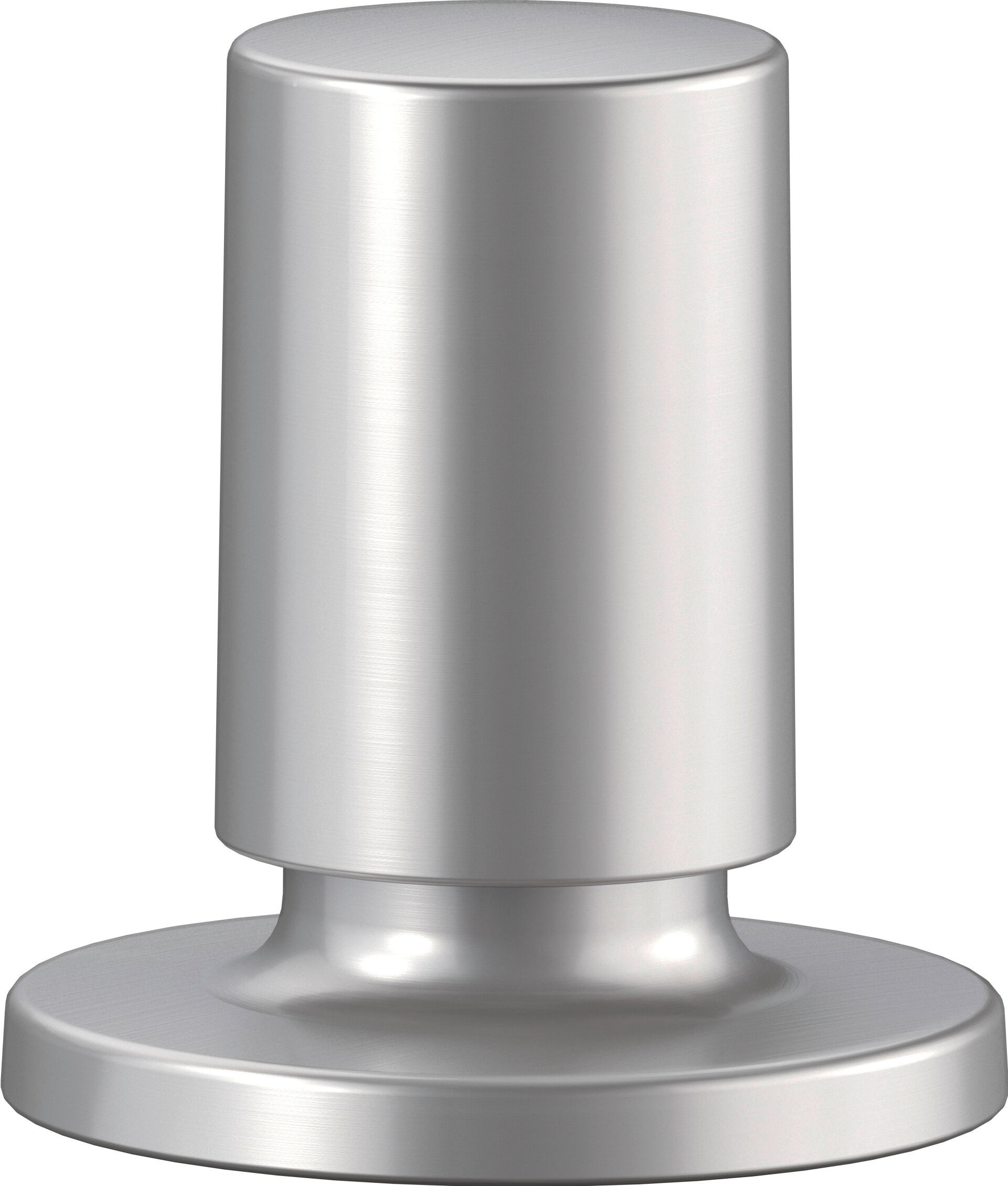 Blanco bouton poussoir 222118 rond, Inox soie mat
