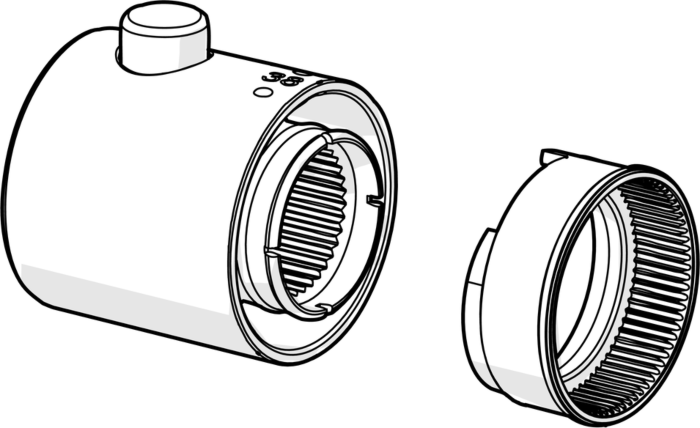 Hansa Temperatur-Wählgriff komplett Unita 59914206 Wanne-Brause Thermostat