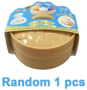 Uplift Treasures Dumpling Squishy Toy With Bamboo Steamer b