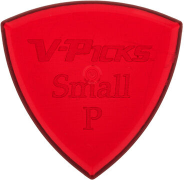 V-Picks Small Pointed Ruby Red Ruby Red
