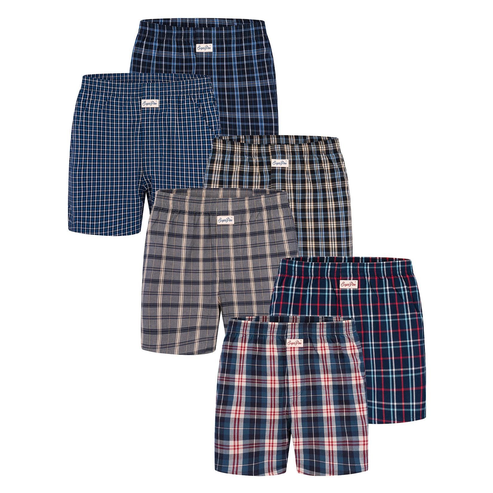 Sugar Pine Herren Boxer Mix Karos 6er Pack
