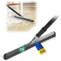 Novaliv 5X Wasserabzieher Boden Dusche 45 cm Auto mit 137 cm Stiel Duschabzieher Abzieher Dusche Boden Abzieher Fenster Profi Wasserschieber Fensterabzieher Abzieher Gummilippe Profi Wasserschieber