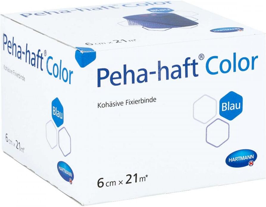 Peha-haft Color Fixierbinde latexfrei 6 Cmx21 M Blau
