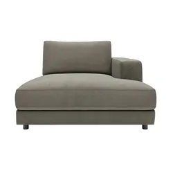 Jette Home Element Ottomane rechts in Feincord Modulsofa Sila ¦ grau ¦ Maße (cm): B: 125 H: 85 T: 170.0