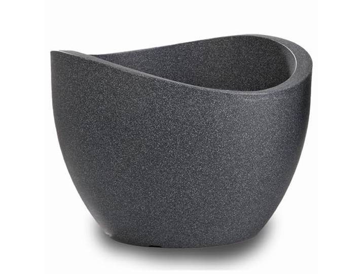 Scheurich 53379 250/30 Wave Globe Pot de Fleurs Plastique Granit Noir 30 x 30 x 22 cm