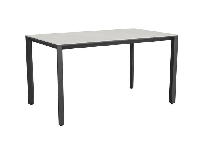 Tisch schwarz Lunar 140x80 - Material: Keramik/Stahl - Möbel Konfigurator: Traummöbel individuell zusammenstellen - 244