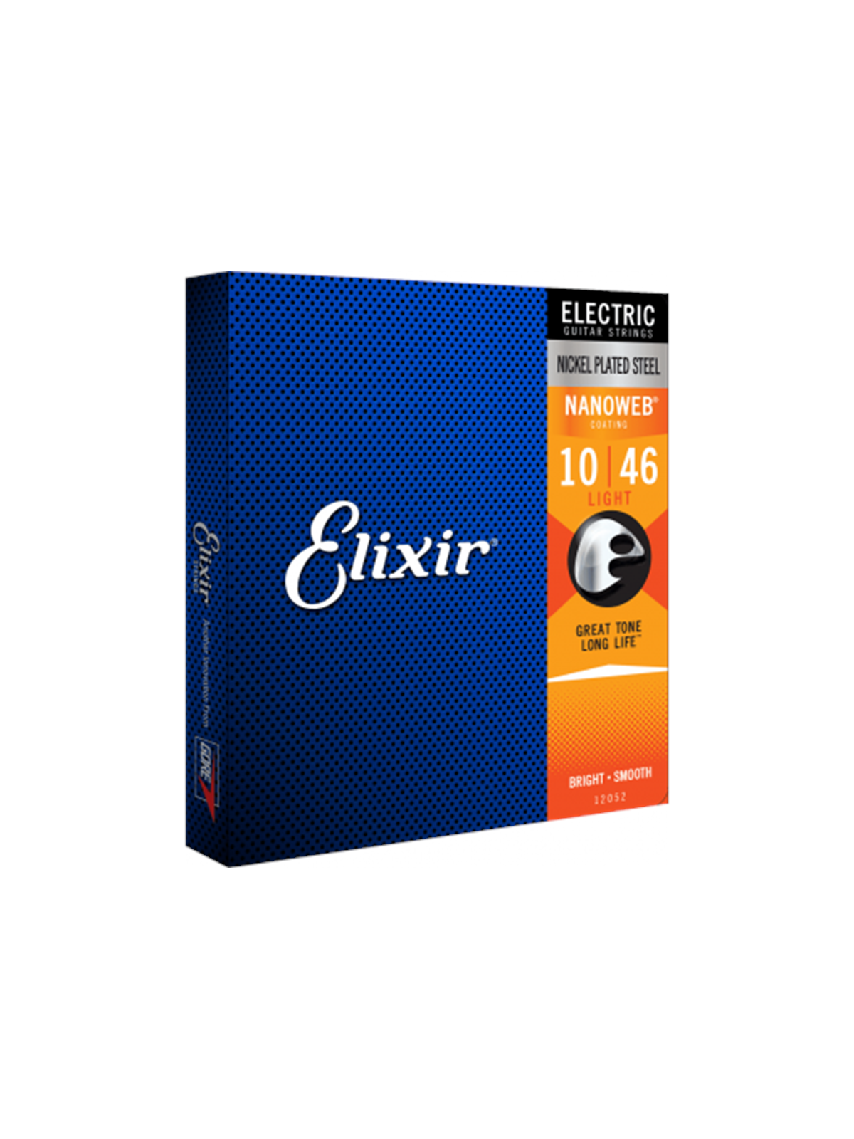Elixir Strings 12052 - Vernickelter Stahl - E-Gitarren-Saiten - Nanoweb - Light (10-46)