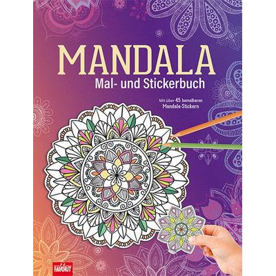 Mandala Mal- und Stickerbuch, Taschenbuch von , Neuer Favorit, 978-3-8494-4022-0
