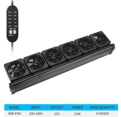 Uplift Essentials Adjustable Cooling Fan For Aquarium Heat Dissipation eu ww f6n