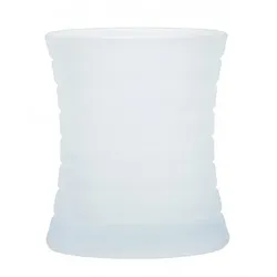 Sovie CANDLES Kerzenglas Curve Frostig/Milchig für Sovie® Refill Kerzen,Ø 80 mm / H 100mm, 1 Stück