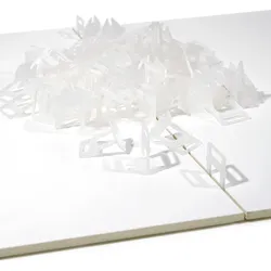 XPOtool, Zubehör Verlegematerial, 2000 Zuglaschen Fliesen Nivelliersystem 1,0mm Fugen Fliesen Verlegehilfe