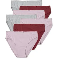 Tchibo - 7 Kinder-Slips - Mädchen - Gr. 158/164 - weinrot