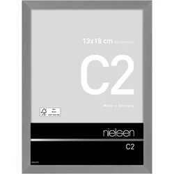 Nielsen Bilderrahmen C2 Aluminium 13 x 18 / Struktur Grau matt