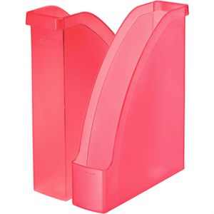 Leitz Stehsammler 2476-00-26, Plus, A4, Plastik, rot transparent