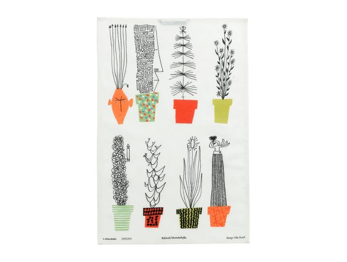 Almedahls Torchon étagère à fleurs italienne 47x70 cm Multi