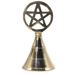 Altar Brass Bell - Pentagram
