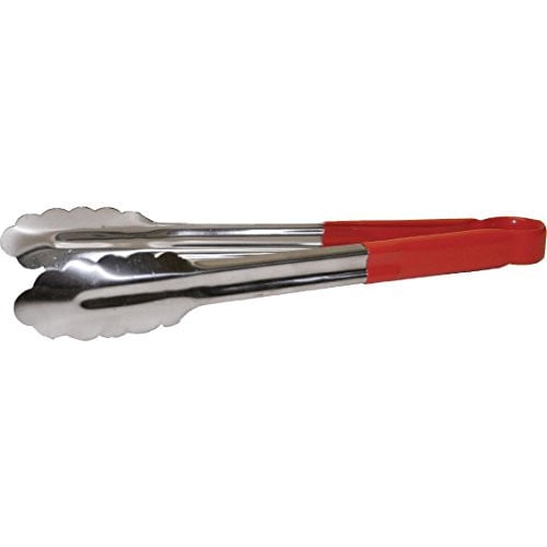 Hygiplas Keukentang Rood voor Rauw Vlees - 30 cm - Roestvrij Staal met Vinylcoating
