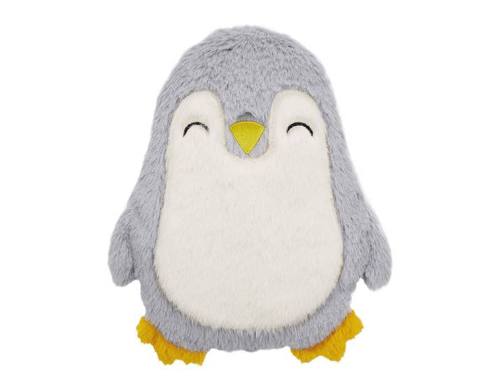Körnerkissen Pinguin Grau/Grau 21 x 25 x 3cm Außenmaterial: 100% Polyester, Füllung: 100% Weizenkörner