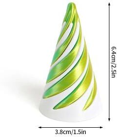 Uplifted Finds Impossible Spiral Pyramid & Bunny Fidget Toy   3D Printed Rotating Kinetic Sculpture For Stress Relief & Desk Decor s3