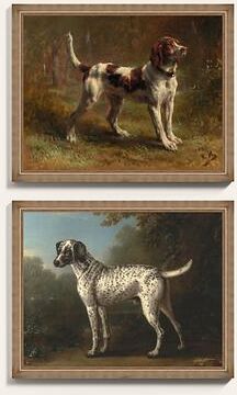 "A Hound Art - Grey Spotted, 24"" x 30"" - Ballard Designs"