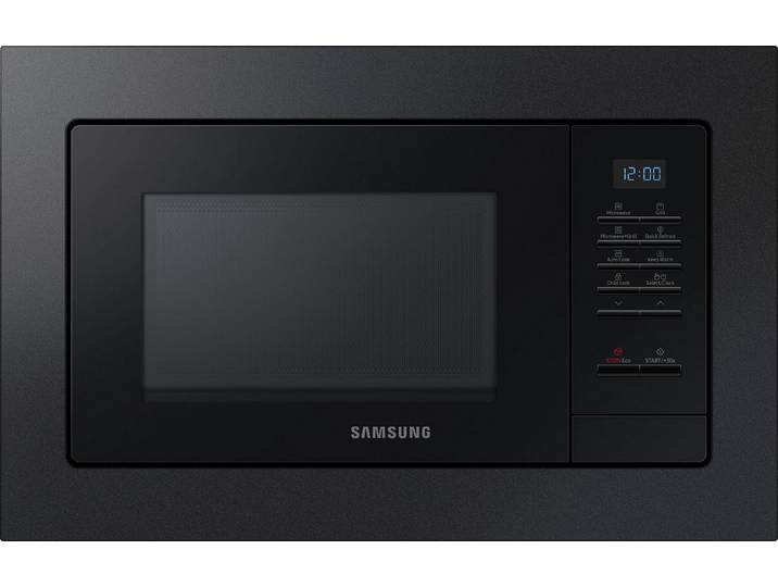 Samsung Mikrowelle MG20A7013CB/EG, Grill, Mikrowelle, 20 l, Garen, Backen & Grillen mit pflegeleichten Keramik-Emaille Innenraum
