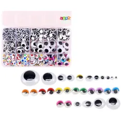 Set mit selbstklebenden Ösen, beweglicher bunter Organizer, 750-tlg.