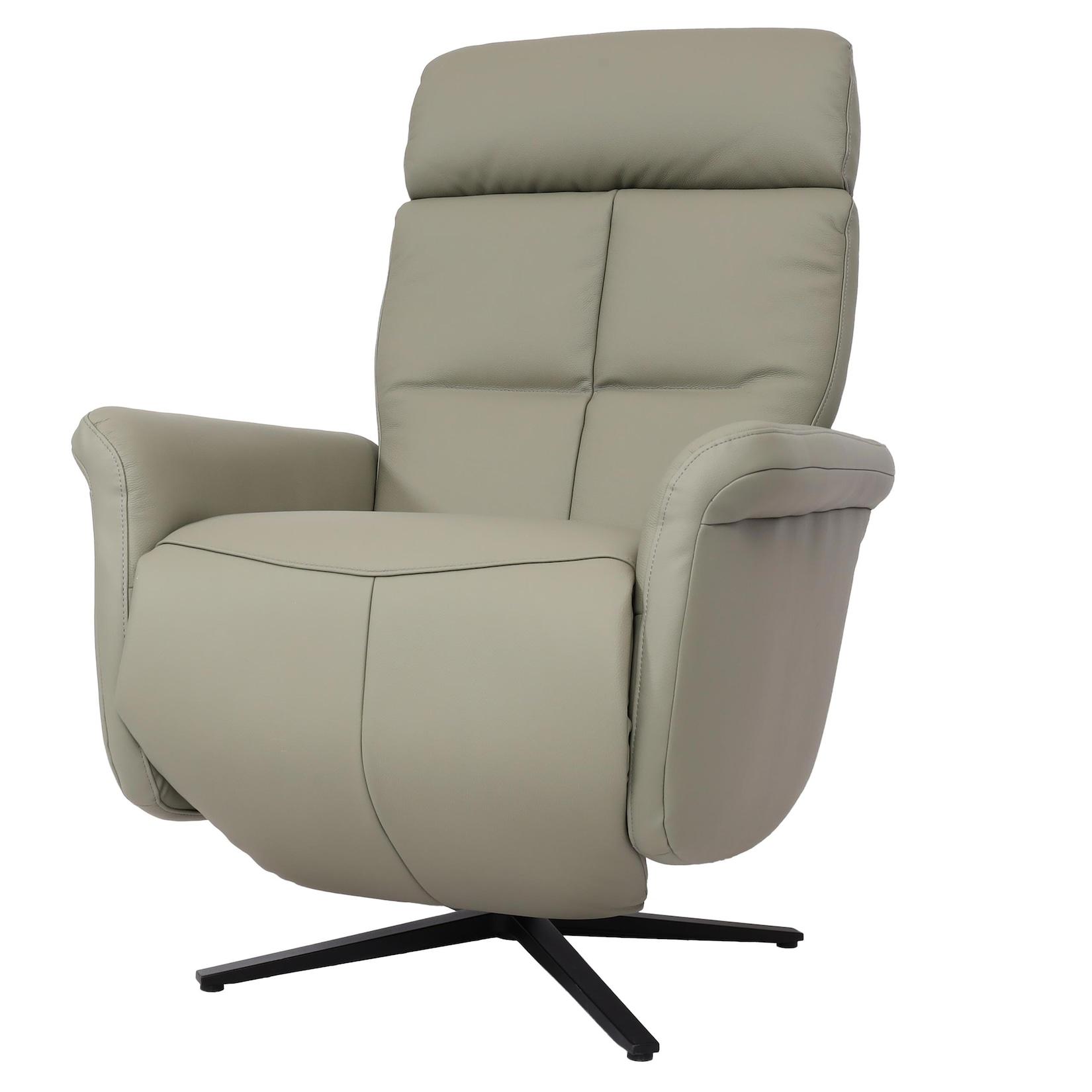 Relaxsessel MCW-L10, Design Fernsehsessel TV-Sessel Liegesessel, Liegefunktion drehbar ~ grau