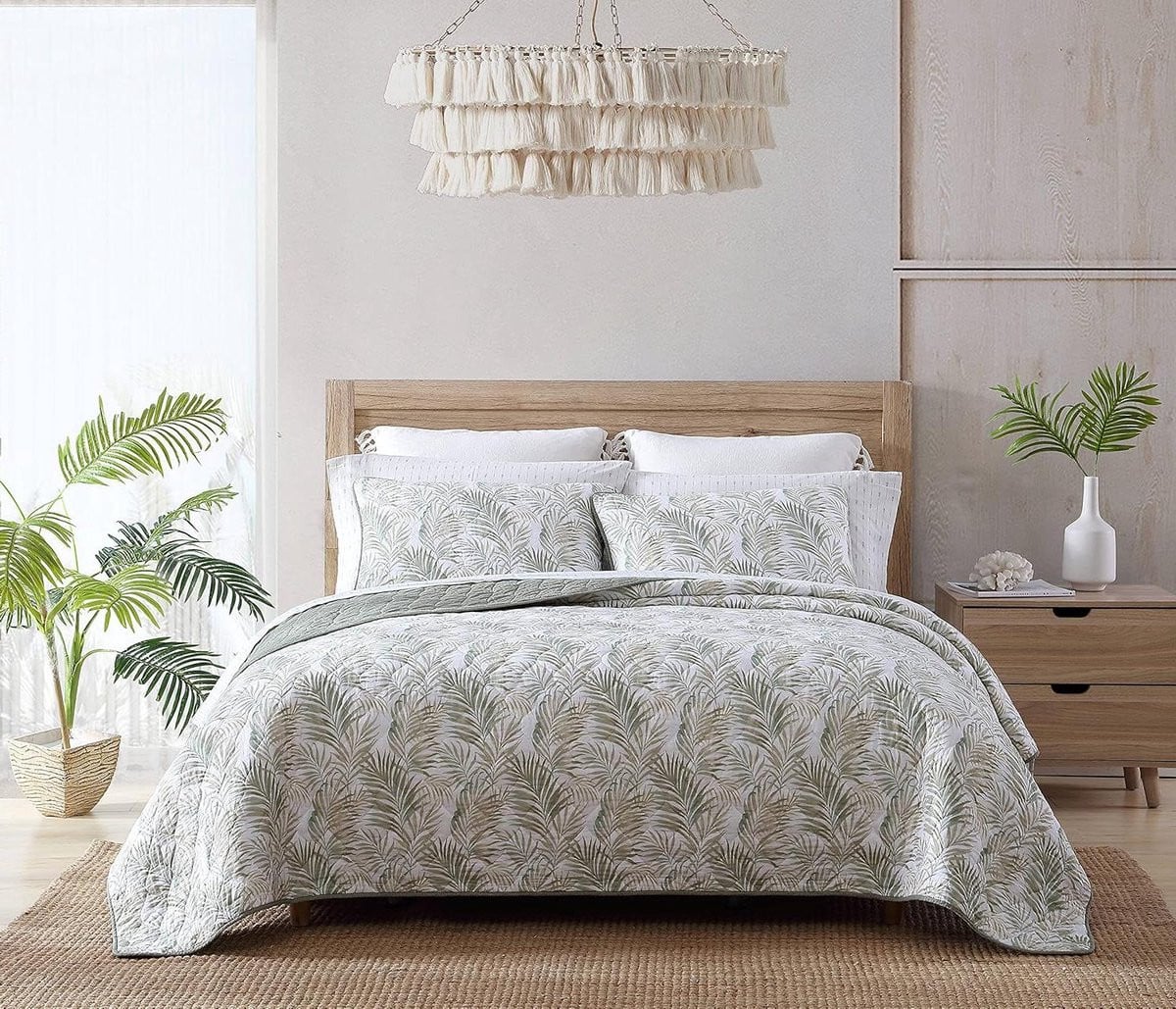 Omkeerbare Quilt Dekbed Set Queen - Groen
