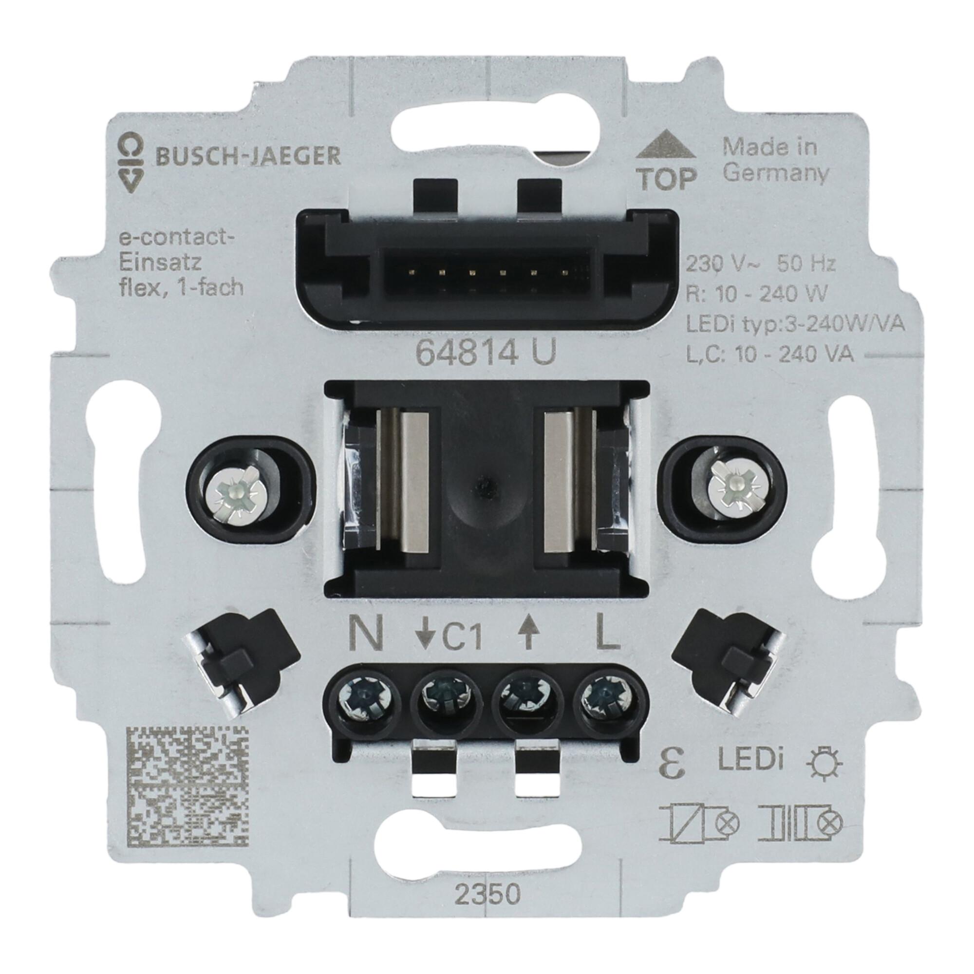 Busch-Jaeger E-Contact-Einsatz 1-fach 64814 U (2CKA006800A3047)