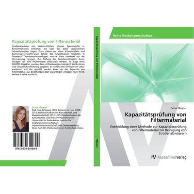 Kapazitätsprüfung von Filtermaterial, Taschenbuch von Sonja Magnet, AV Akademikerverlag, 978-3-639-64184-4