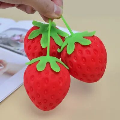 JoyToys Slow Rise Strawberry Squishy Toy Stress Relief Fidget Sensory Squeeze Ball Slow Rise Strawberry Squishy Toy Stress Relief Fidget Sensory Squeeze Ball