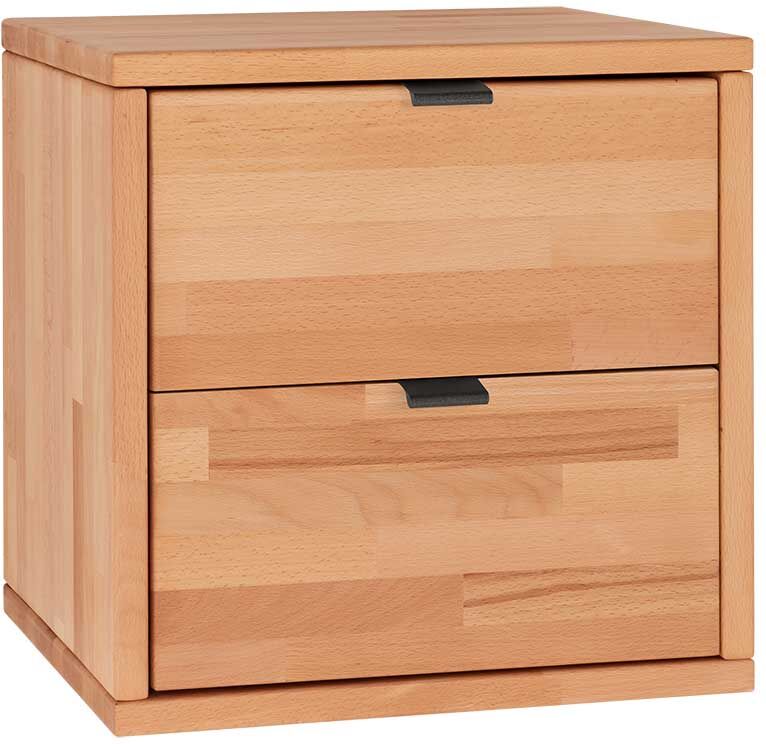 Pharao24.de Vielzweck Schrank mit zwei Schubladen Kernbuche Massivholz