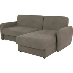 ECKSOFA Lupo Dunkelbeige Mikrofaser