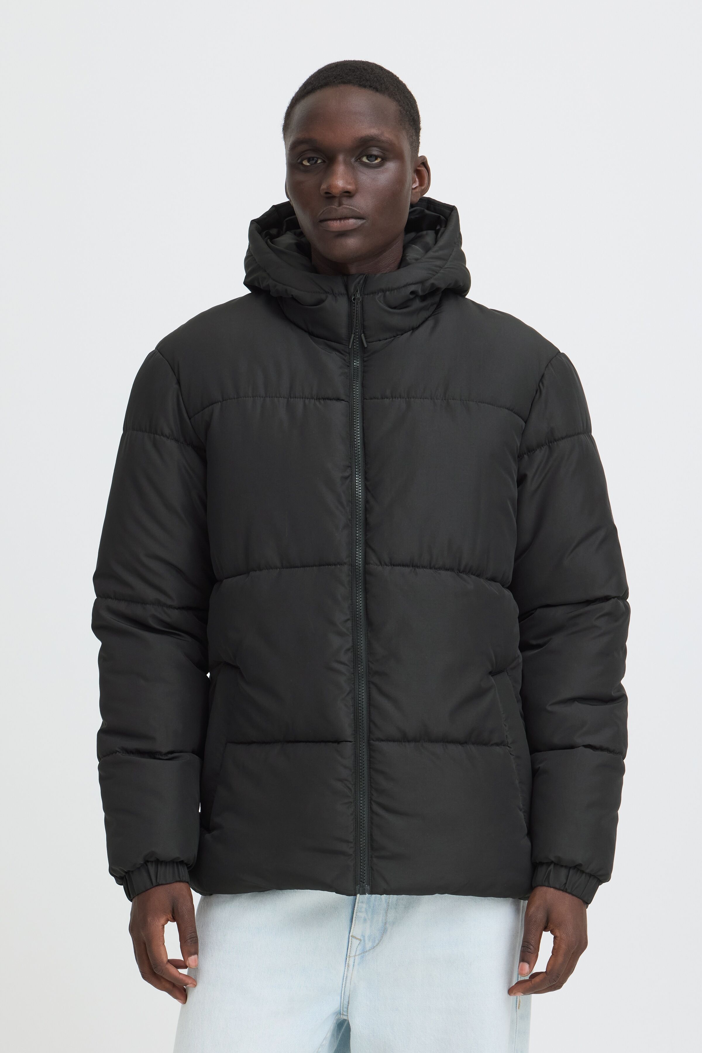 Steppjacke BLEND "BHELWIN HOOD JKT.", Herren, Gr. 3XL, schwarz beauty, Web, Obermaterial: 100% Polyester, unifarben, regular fit normal, elastischer Bund, Jacken Steppjacke, Kunstfaser, regular fit schwarz beauty 3XL