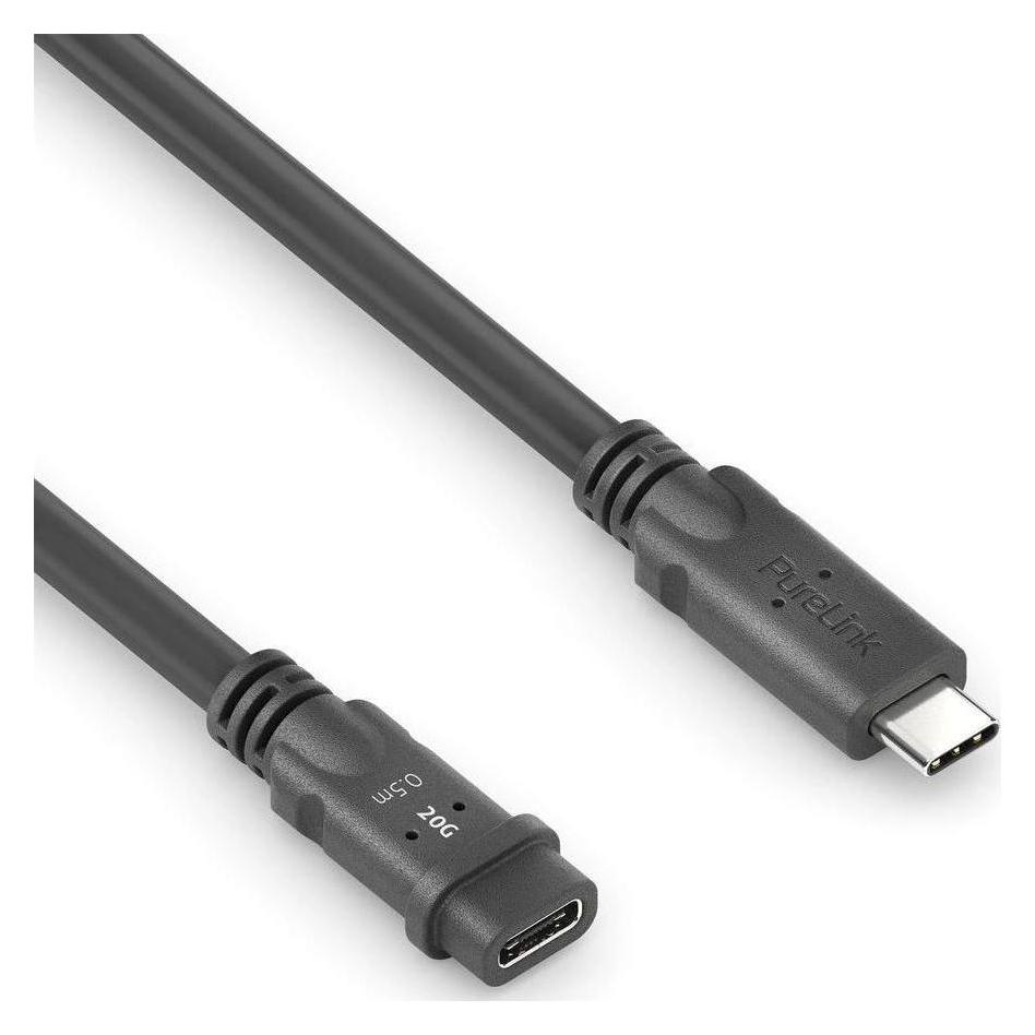 PureLink MicroX4 USB4-Kabel USB C - USB C 0.5 m (0.50 m, USB 4, 240 W) (PI6630-005)