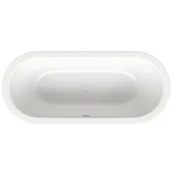 Bette BetteStarlet Flair Oval Badewanne 8772-440PLUS Glasur, snow, 158x68x42cm