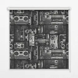 INNENROLLO - Fensterrollo - Rollo - 60x40 cm - Radiolautsprecher