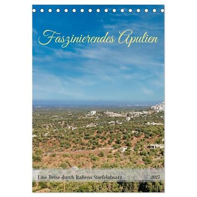 Faszinierendes Apulien (Tischkalender 2027 DIN A5 hoch), CALVENDO Monatskalender