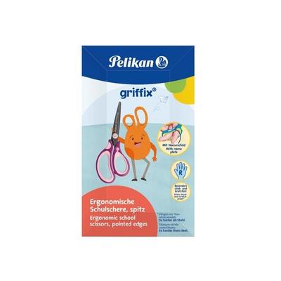 Pelikan Schulschere griffix RH spitz sweetberry 15cm