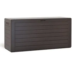 DEUBA Deuba Auflagenbox Holzoptik Woody 120 x 57 x 46cm braun