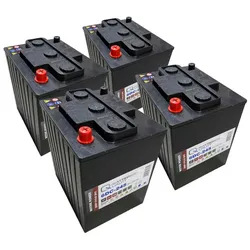 4x Q-Batteries 6DC-245 6V 245Ah Deep Cycle Traktionsbatterie