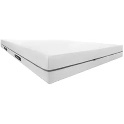 tectake Matratze Sky, 2in1 Härtegrade, 3D-Mesh 140 x 190 cm Weiß