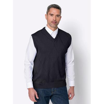 Pullunder CLASSIC "Pullunder", Herren, Gr. 52, blau (marine), 100% Polyacryl, unifarben, Pullover Pullunder