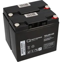 24V 23Ah Akku-Satz für EMG Elektromobile und E-Rollstühle – 2x 12LCP-23