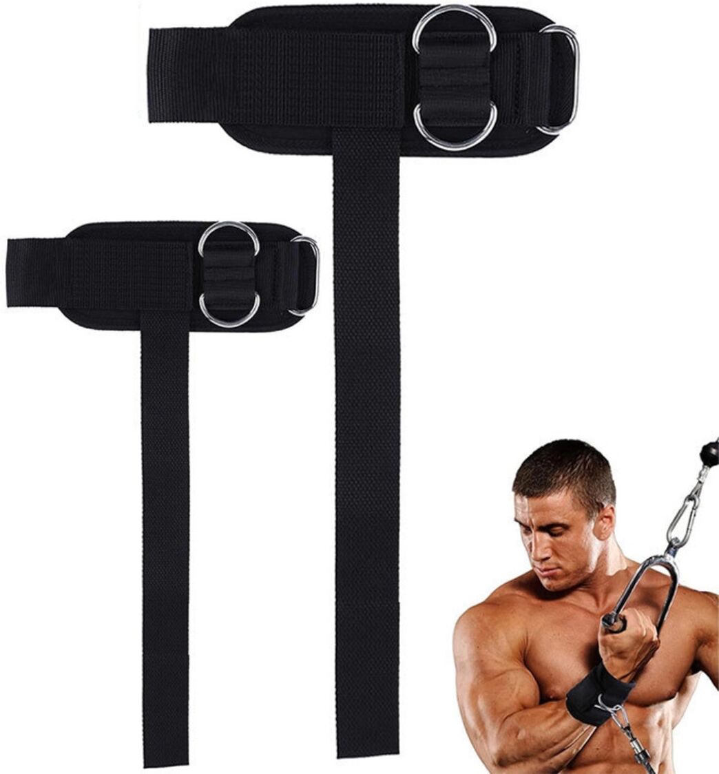 INF Double D-Ring Heavy Lifting Straps – Rutschfester beidseitiger Griff mit integrierter Handgelenksstütze