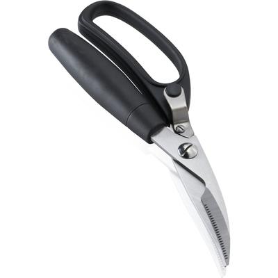 Geflügelschere LEIFHEIT, silber (silberfarben, schwarz), Scheren, mit extra gehärteten Edelstahlklingen