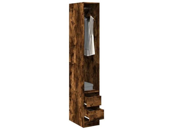 Garde-robe chêne fumé 30x50x200 cm bois d'ingénierie 3307742