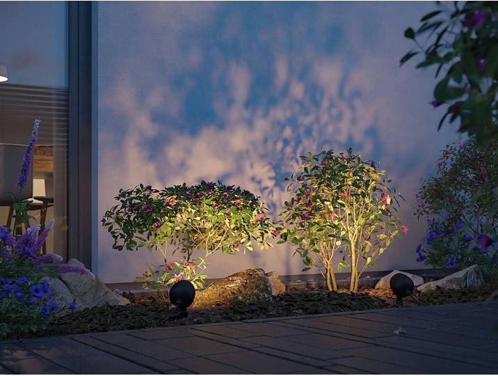 home24 Padverlichting Plug & Shine Kikolo 9 x 26 x 9cm grijs