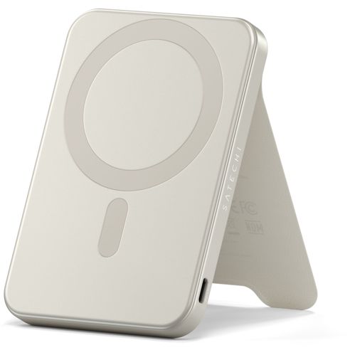 Satechi OntheGo Magnetic Qi2 Powerbank Stand 5000 mAh Sand