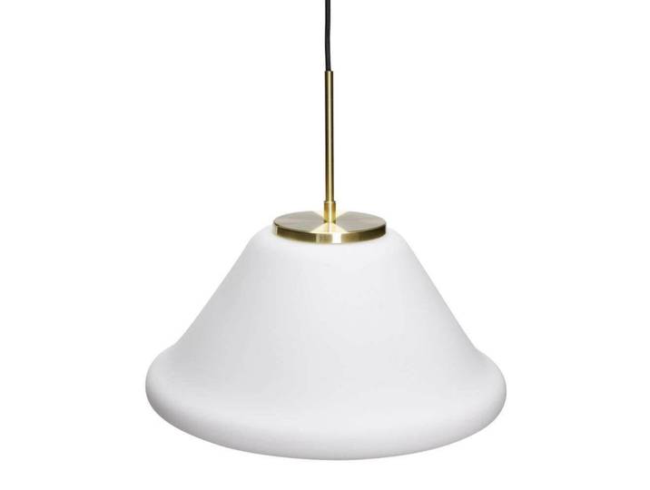 Muse Suspension Triangular Blanc - Hübsch - Salon / séjour - Verre